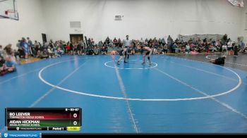 83-87 lbs Round 2 - Bo Leever, Torrington Middle School vs Aidan Hickman, Douglas Middle School