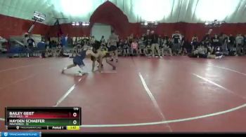 170 lbs Placement Matches (8 Team) - Bailey Geist, Mille Lacs vs Hayden Schaefer, Mahtomedi