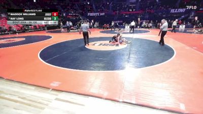 2A 106 lbs Champ. Round 1 - Maddox Williams, Jerseyville (Jersey) vs Ray Long, Niles (Notre Dame)