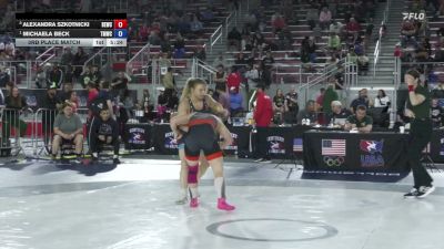 59 kg 3rd Place Match - Alexandra Szkotnicki, Bearcat WC vs Michaela Beck, TMWC