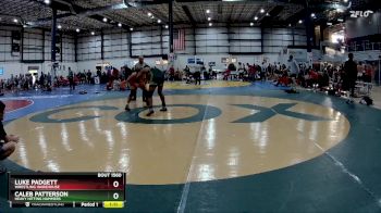 190 lbs 1st Place Match - Luke Padgett, Wrestling Warehouse vs Caleb Patterson, Heavy Hitting Hammers