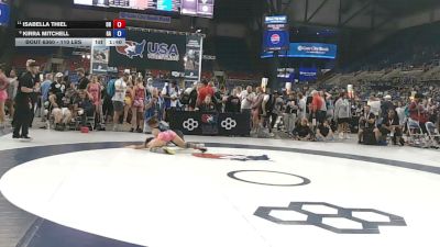 110 lbs Champ. Rd Of 16 - Isabella Thiel, Ohio vs Kirra Mitchell, Georgia