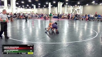 190 lbs Finals (8 Team) - Uzayr Mohammad, Oswego High School vs Jacob Rodriguez, Westsdie WC