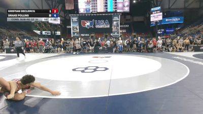 132 lbs Cons. Sub-rd Of 32 - Kristian DeClercq, Illinois vs Drake Pollins, Michigan