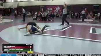 120 lbs Semifinal - Preston Klostermann, Alburnett vs Kale Wieland, Independence