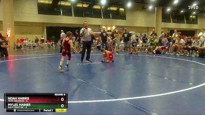 55 lbs Round 6 (8 Team) - Noah Harris, Team Arkansas vs Myles Maines, Gulf Coast WC