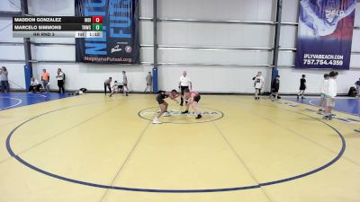 75 lbs Rr Rnd 3 - Maddon Gonzalez, Indiana Outlaws Silver vs Marcelo Simmons, TNWC Black