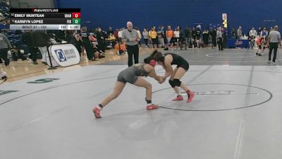 120 lbs Champ. Round 1 - Karmyn Lopez, Floyd E. Kellam vs Emily Muntean, Chancellor