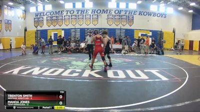 113 lbs Round 1 (8 Team) - Trenton Smith, Westside Wrestling vs Manoa Jones, Team Barracuda