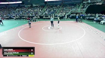 120 lbs Champ. Round 1 - Cam Meier, Bloomington South vs Malachai Marlin, Decatur Central