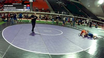 190 lbs Champ. Round 5 - Gus Higgins, Utah vs Caleb Kazarian, Hawaii