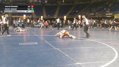 110 lbs Final - Austin Grandel, Jefferson Morgan vs Brady Genard, Wilson Area