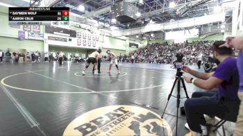 175 lbs Cons. Round 2 - Aaron Celis, SAN FERNANDO vs Daymein Wolf, BELL