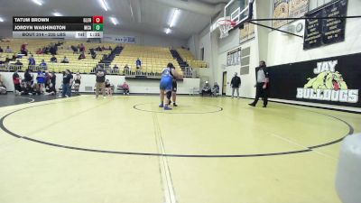 235 lbs 3rd Place - Tatum Brown, Glenpool Girls HS vs Jordyn Washington, McAlester High School Girls