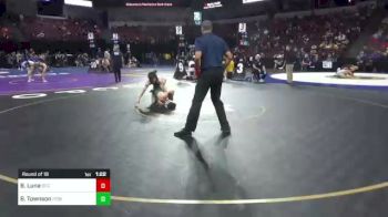120 lbs Round Of 16 - Bryce Luna, St Francis (CC) vs Billy Townson, Poway (SD)