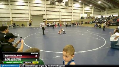 49 lbs Champ. Round 2 - Andre De La Rosa, Moses Lake Wrestling Club vs Ryder Augustus, Westlake Wrestling Club