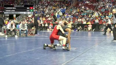 1A-106 lbs Cons. Round 2 - Jesus Lara, Clayton Ridge vs Landon Bell, Highland, Riverside