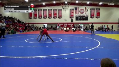 133 lbs Cons. Round 3 - Freddy Lee, Bakersfield College vs Treyven Stevens, Utah Tech University