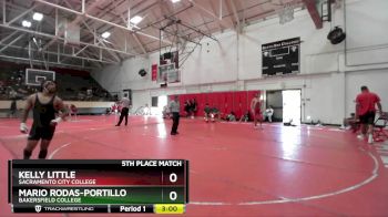 174 lbs 5th Place Match - Mario Rodas-Portillo, Bakersfield College vs Kelly Little, Sacramento City College