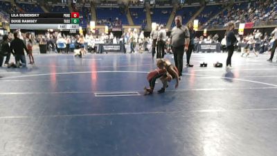 50 lbs Consy 4 - Lila Dubensky, Punxsutawney vs Dixie Ramsey, Tussey Mountain