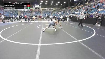 132 lbs Cons. Round 2 - Kyle Grewal, Overland Park - St. Thomas Aquinas HS vs Miles Dean, Kansas City - Sumner Academy HS