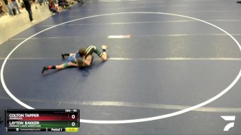 93 lbs Champ. Round 1 - Layton Bakker, Chisago Lakes Wrestling vs Colton Tapper, Minnesota