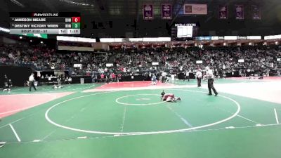 50 lbs Quarterfinal - Destiny Victory Wren, BOM2 vs Jameson Meade, BOM2