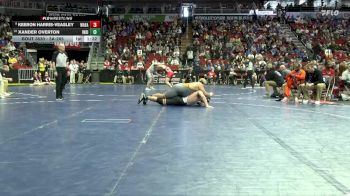 3A-285 lbs 7th Place Match - Xander Overton, Indianola vs Keeron Harris-Veasley, Waterloo East