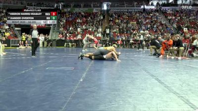 3A-285 lbs 7th Place Match - Xander Overton, Indianola vs Keeron Harris-Veasley, Waterloo East