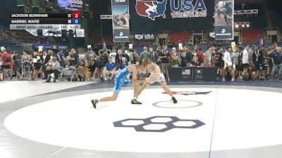 120 lbs Cons. Sub-rd Of 64 - Jackson Burnham, Connecticut vs Gabriel Waite, Michigan