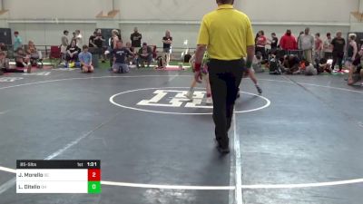 85-S lbs Consi Of 16 #2 - Jonah Morello, SC vs Liam Ditello, OH