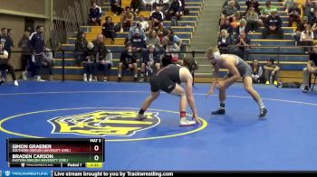 133 lbs Quarterfinal - Braden Carson, Eastern Oregon University (Ore.) vs Simon Graeber, Southern Oregon University (Ore.)