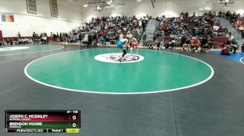 138 lbs Champ. Round 1 - Joseph C. McGinley, Natrona County vs Brendon Moore, Sheridan