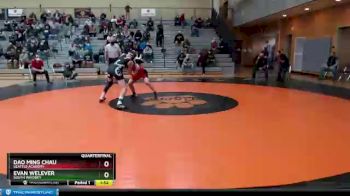 126 lbs Quarterfinal - Evan Welever, South Whidbey vs Dao Ming Chau, Seattle Academy