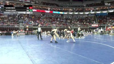 3A-132 lbs Cons. Semi - Ayden Beck, Dallas Center-Grimes vs Ryker Graff, Waverly-Shell Rock