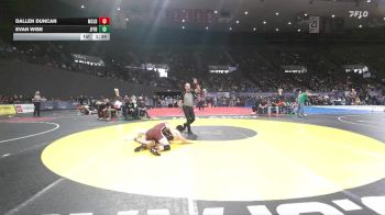 3A Boys 144 lbs Quarterfinal - Evan Wise, Jefferson Boys vs Dallen Duncan, McLoughlin Boys