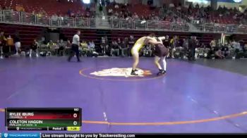 182 lbs Round 1 (3 Team) - Coleton Haggin, Papillion-La Vista vs Rylee Iburg, Columbus