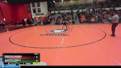 106 lbs Cons. Round 3 - Cam Spiniolas, Woodstock (MARIAN) vs Christian Corcoran, New Lenox (PROVIDENCE CATHOLIC)