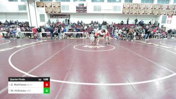 215 lbs Quarterfinal - Owen Matthews, Milford vs Max Holloway, Agawam