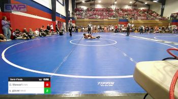 70 lbs Semifinal - Daxton Stewart, Vian Wrestling Club vs Seth Glover, Brushy Wrestling Club