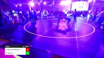 58 lbs 3rd Place - Hunter Rauschenberger, Ridge WC vs Madden Moore, Keystone Kids WC