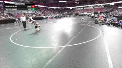 D2-120 lbs Quarterfinal - Colton Koss, Gale-Ettrick-Tremp./Mel.-Min. vs Bryer Caves, Lodi