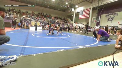 37-40 lbs Rr Rnd 3 - Linley Themm, Team Tulsa Wrestling Club vs Kennedy Hunter, Buck Pride Wrestling