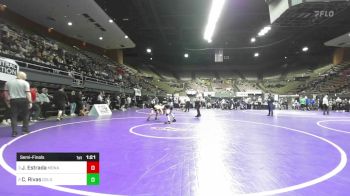 122 lbs Semifinal - Jacob Estrada, Monache vs Caleb Rivas, Golden West