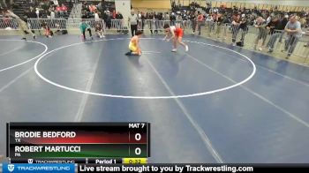 145 lbs Cons. Round 4 - Brodie Bedford, TX vs Robert Martucci, PA