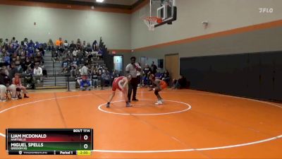 105 lbs Semifinal - Liam Mcdonald, Hartselle vs Miguel Spells, Grissom Hs