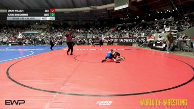 55 lbs Consi Of 8 #1 - Liam Miller, Sebolt Wrestling Academy vs Kain Brecount, Moyer Elite