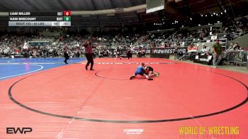 55 lbs Consi Of 8 #1 - Liam Miller, Sebolt Wrestling Academy vs Kain Brecount, Moyer Elite