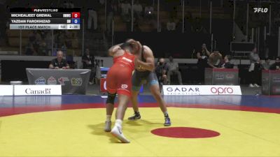 92kg (non-olympic) 1st Place Match - Michealjeet Grewal, Burnaby Mountain Wrestling Club vs Yazdan Farokhizad, Brock WC