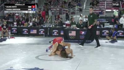 62 kg 3rd Place Match - Alara Boyd, TMWC vs Hanna Errthum, USOPTC WM